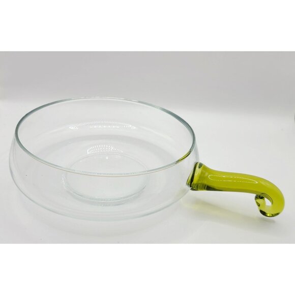 MCM Empoli Handblown Serving Bowl with Green Handle Great Vintage Piece - Picture 1 of 9